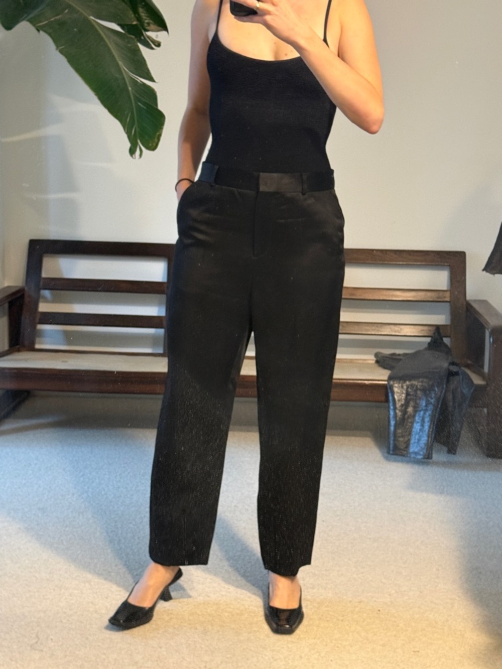 Toteme Black Tailored Dress Trousers